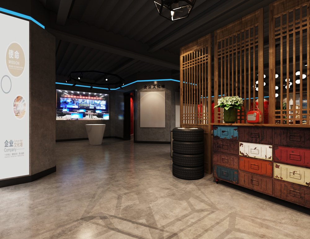 长江180步阳门展厅装修(图3) 长江180步阳门展厅装修(图3)