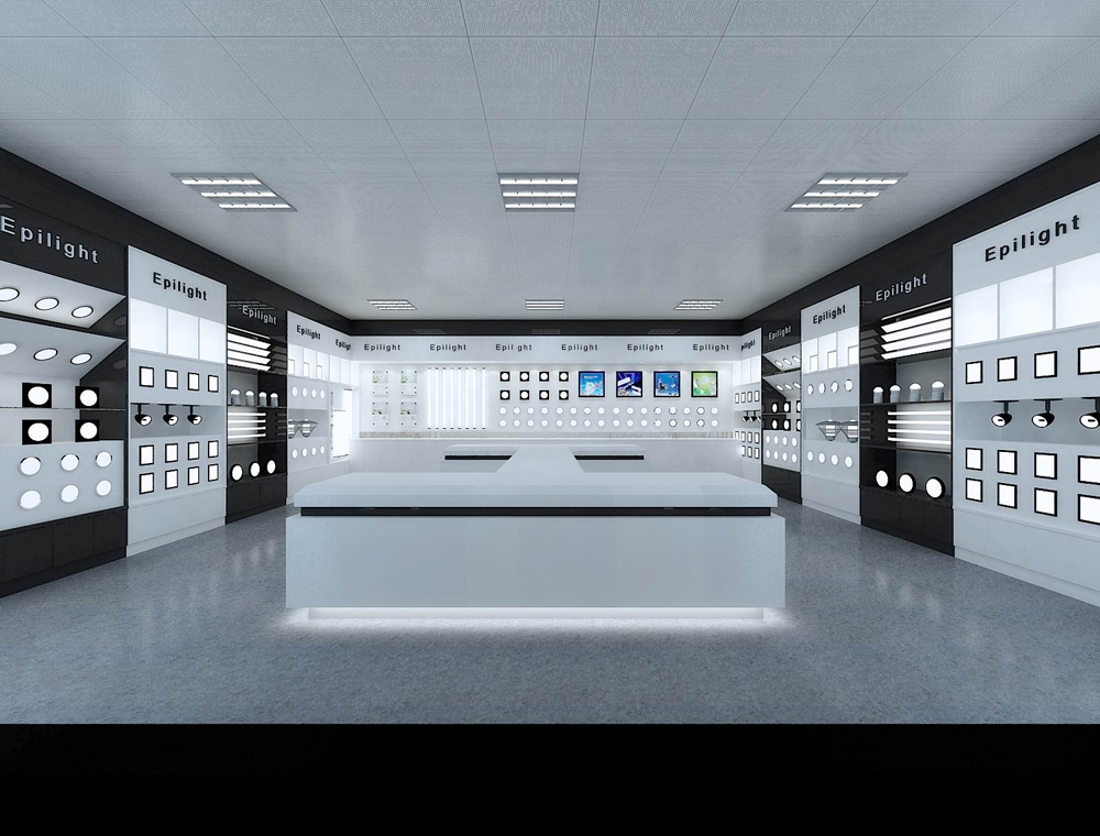 合肥彩红蓝光科技LED灯展厅装修B方案(图3) 合肥彩红蓝光科技LED灯展厅装修B方案(图3)