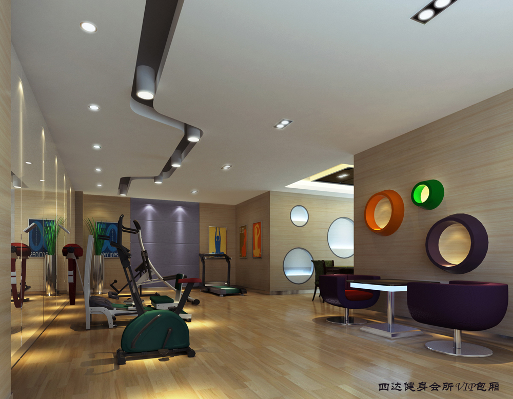 四达健身会所-健身房装修(图1) 四达健身会所-健身房装修(图1)