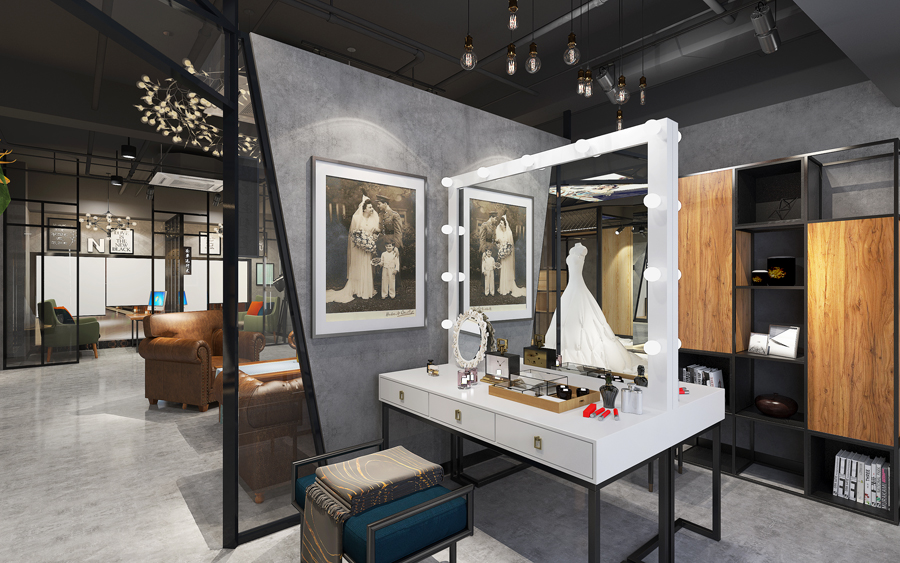 婚纱摄影店装饰装修设计(图2) 婚纱摄影店装饰装修设计(图2)