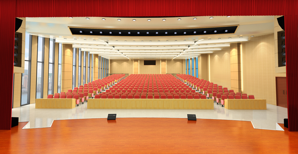 合肥市第三十六中报告厅装修设计(图4) 合肥市第三十六中报告厅装修设计(图4)